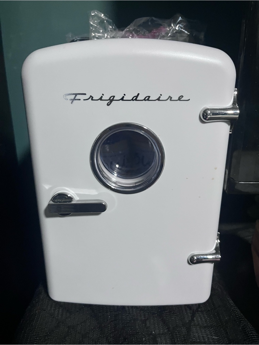 Compact White Mini Refrigerator for Electronics